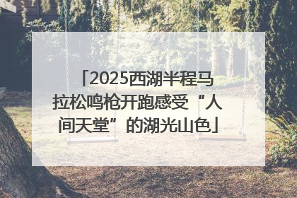 2025西湖半程马拉松鸣枪开跑感受“人间天堂”的湖光山色